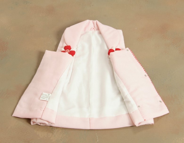 楽天市場】七五三 被布 着物 3歳 京都花ひめ ピンク色 前竪衿疋田飾り