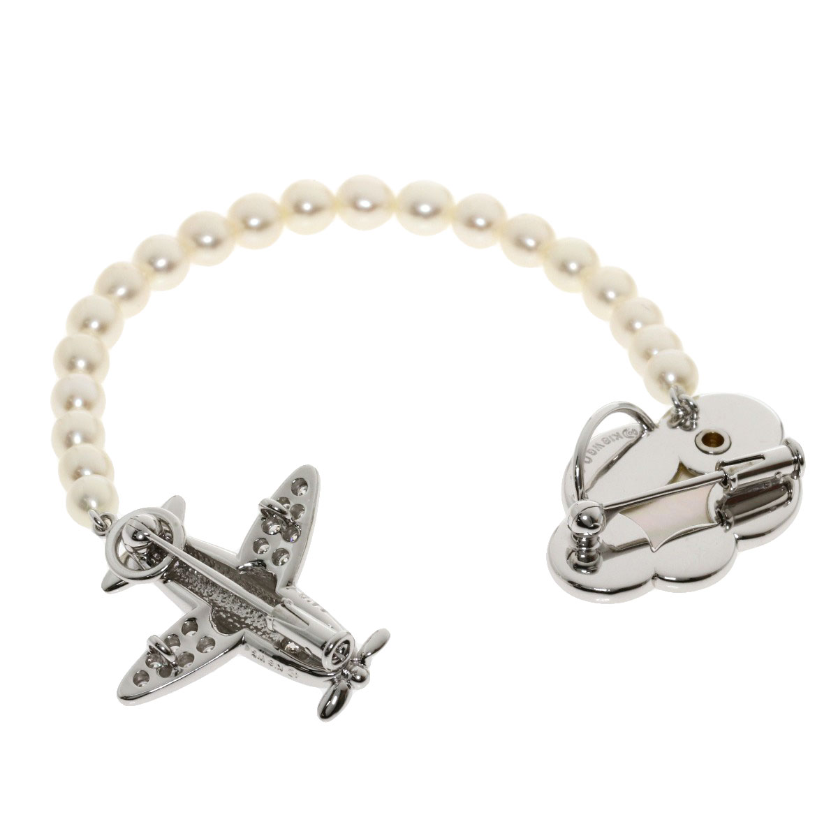 楽天市場】タサキ パール 真珠 シェル ダイヤモンド 飛行機 雲