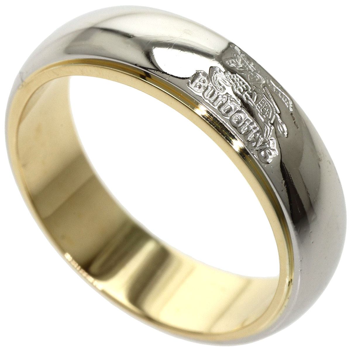 楽天市場】バーバリー ロゴマーク リング・指輪 プラチナPT900/K18YG