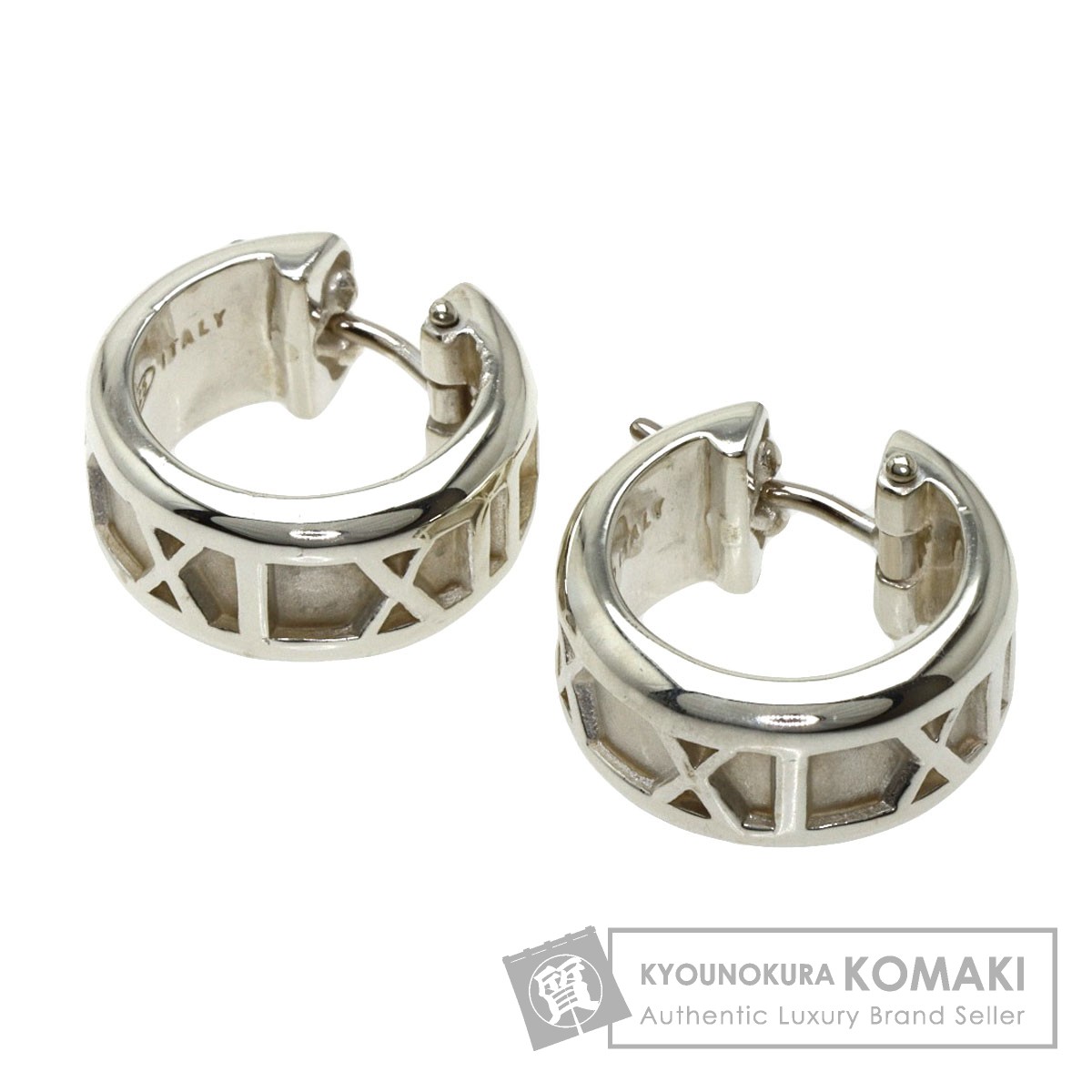 楽天市場】ティファニー アトラスフープ ピアス シルバー レディース