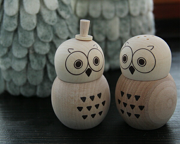 楽天市場】La Luz（ラルース）ふくろう七味入れ フクロウ アニマル