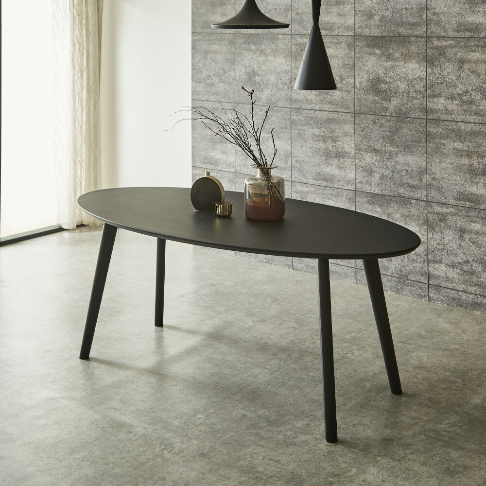 楽天市場】無垢材（形状（天板）楕円）（テーブル｜インテリア・寝具