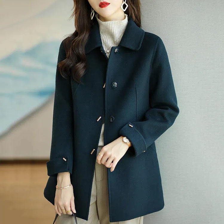 楽天市場】ステンカラーコート レディース コート ミディアム丈 ミドル