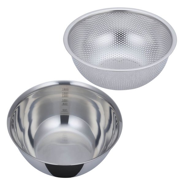 楽天市場】深型ボウル & パンチングボウル 21cm 2点セット｜ ボウル