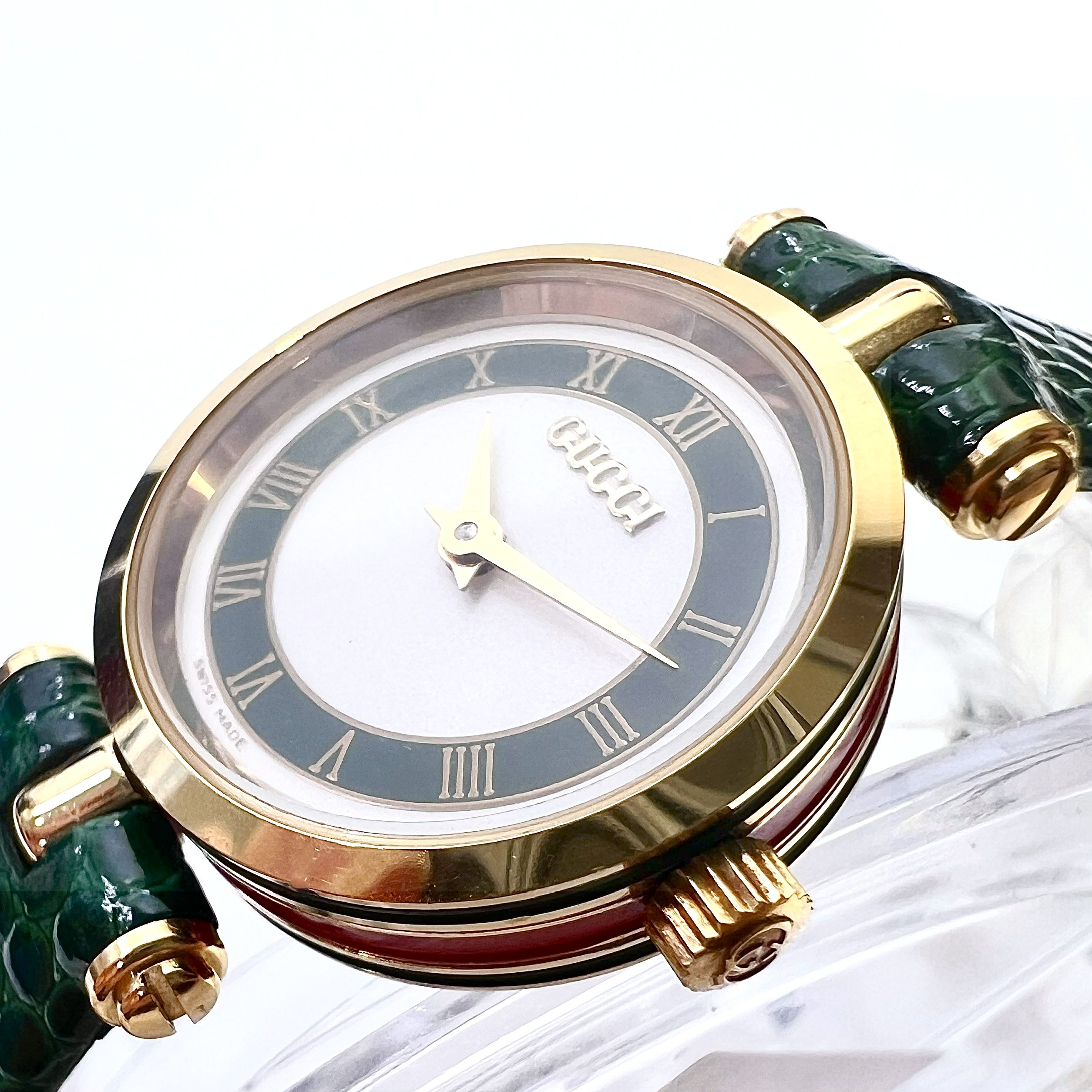 楽天市場】【中古】GUCCI グッチ シェリーライン レディス クオーツ 白