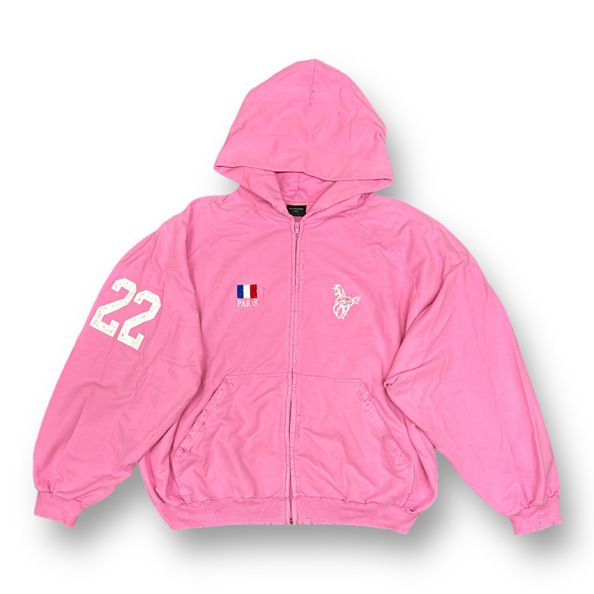 楽天市場】BALENCIAGA ・バレンシアガ 22AW Polo Zip up Hoodie 状態B