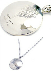 楽天市場】GUCCI グッチ ネックレススターリングシルバークレスト刻印