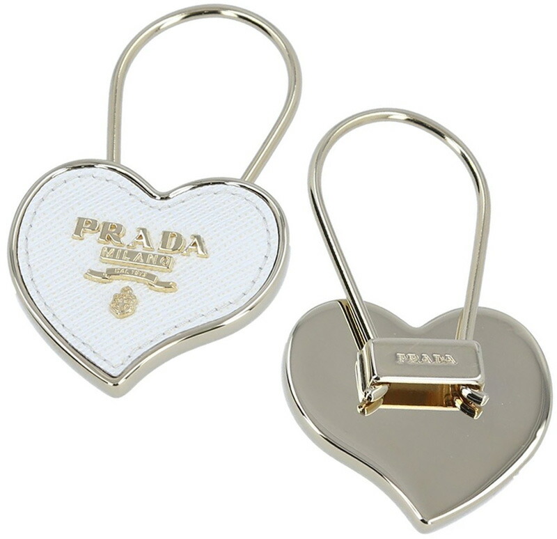 楽天市場】PRADA プラダ キーリングハートプレート ミラノメタルロゴ