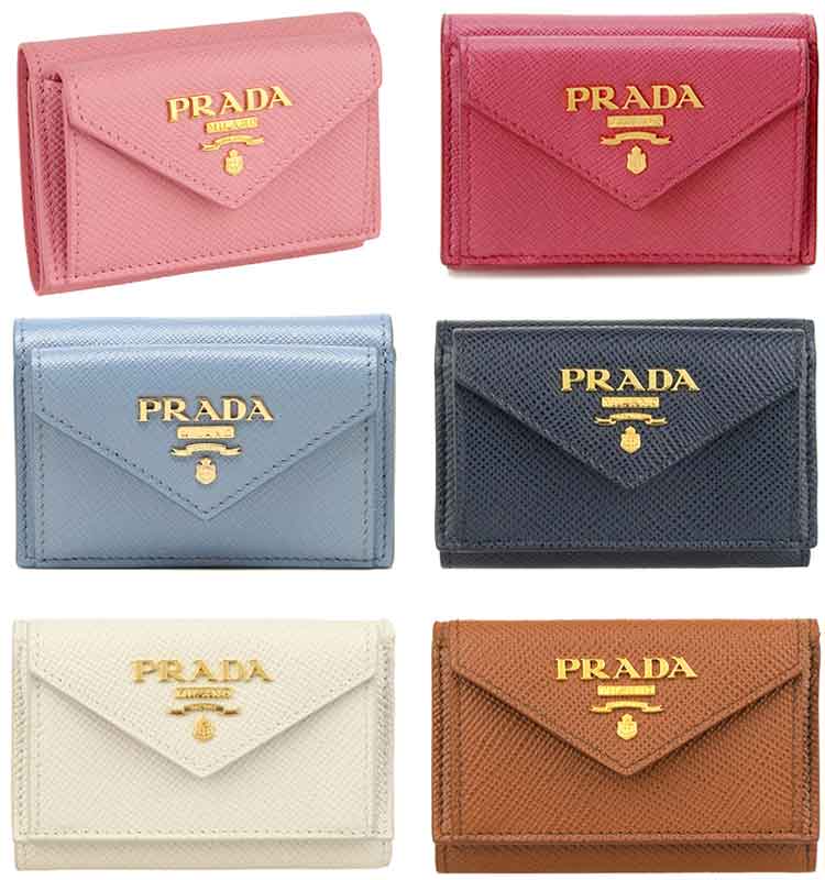 楽天市場】PRADA プラダ 小銭入れ付き3つ折り財布メタルロゴ 三つ折り