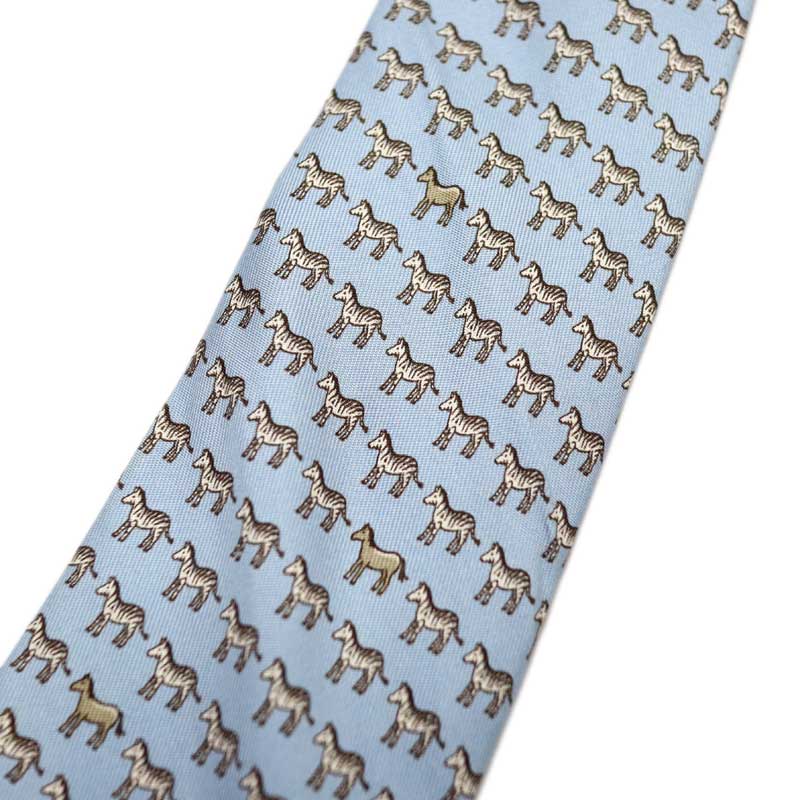 楽天市場】HERMES【エルメス】ネクタイ シルク 100％ 総柄 ブルー系 馬