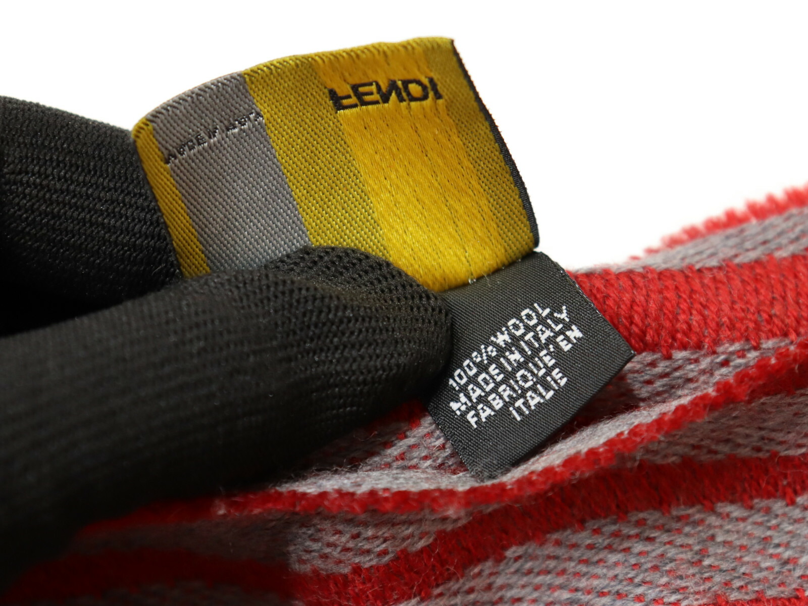 楽天市場】FENDI フェンディ FF柄ストライプマフラー ウール100