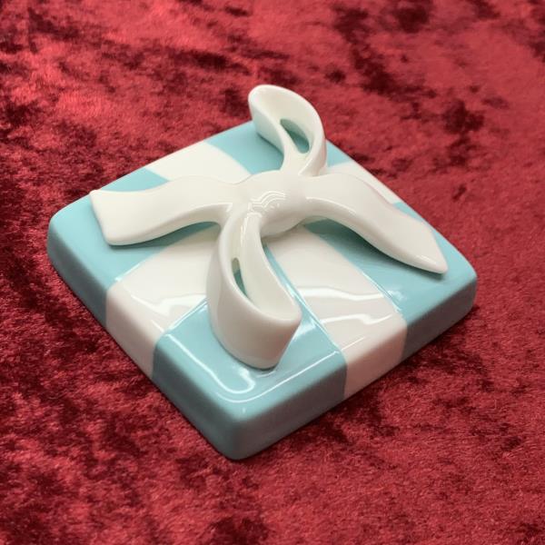 楽天市場】未使用 TIFFANY ティファニー ミニブルー ボウボックス 小物