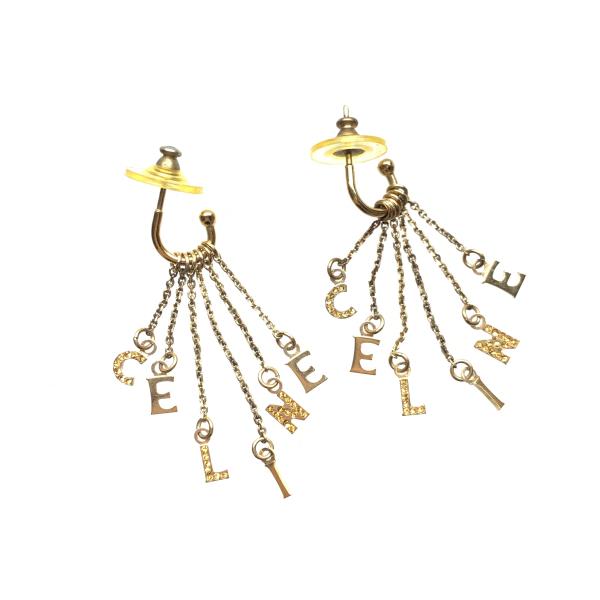 楽天市場】CELINE セリーヌ アルファベット ロゴ ピアス スイング