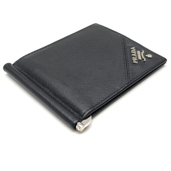楽天市場】PRADA ﾌﾟﾗﾀﾞ ｻﾌｨｱｰﾉ ﾏﾈｰｸﾘｯﾌﾟ 札入れ 財布 黒 ﾌﾞﾗｯｸ 二