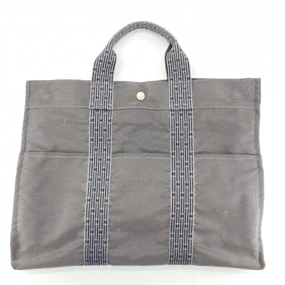 楽天市場】HERMES エルメス エールライントートMM ナイロンキャンバス