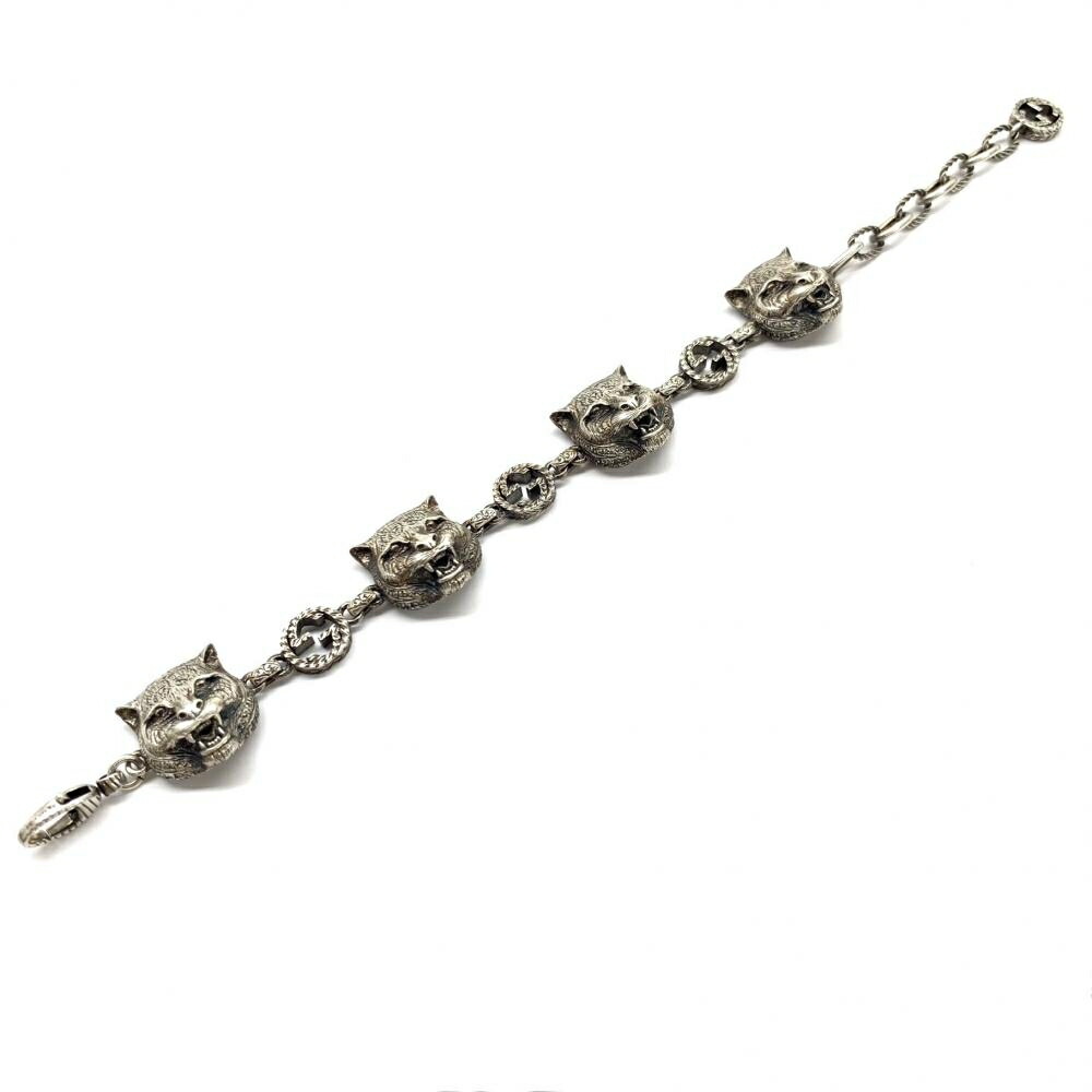 楽天市場】GUCCI グッチ 528028 ガーデンキャットヘッド ブレスレット