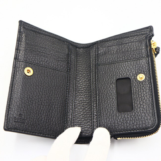 楽天市場】グッチ【GUCCI】546588 GGマーモント 二つ折り財布 レザー