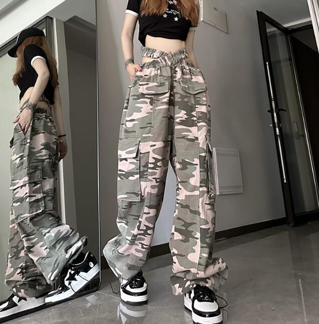 楽天市場】迷彩 ミリタリー ワイド カーゴパンツ ズボン ボトムス