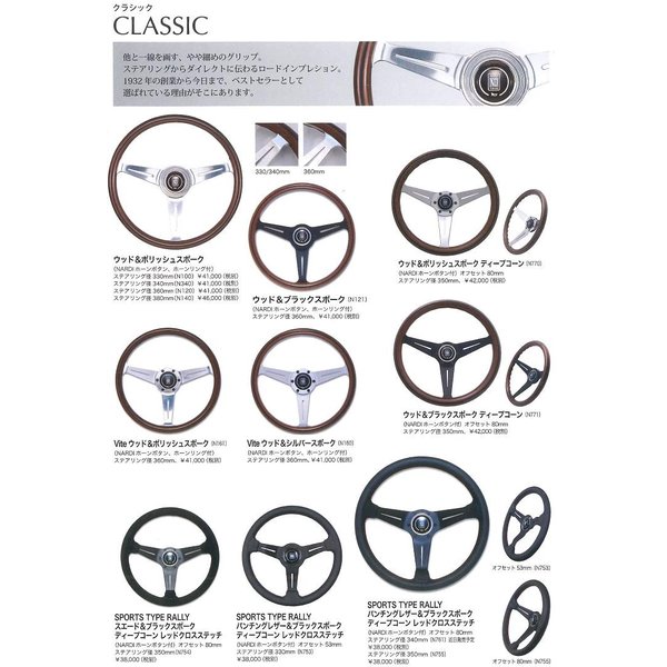 楽天市場】NARDI ナルディ N343 ブラックスエード&ブラックスポーク