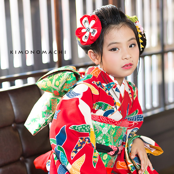 楽天市場】【七五三 髪飾り 卒園式】 7歳 七歳 【 卒業式】「黒色市松