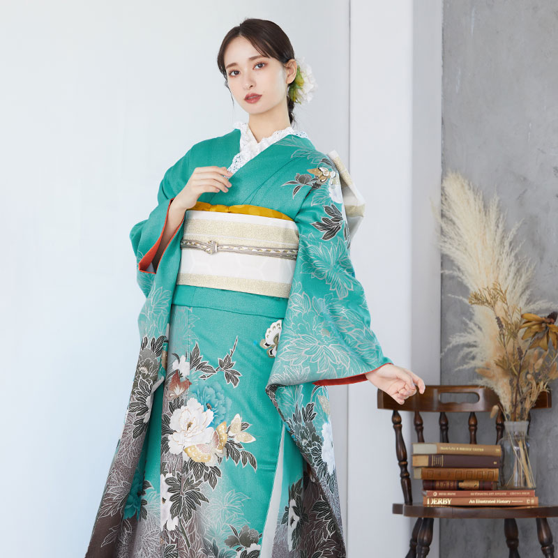 楽天市場】成人式早割クーポン10％オフ【振袖 レンタル】RS757 正絹