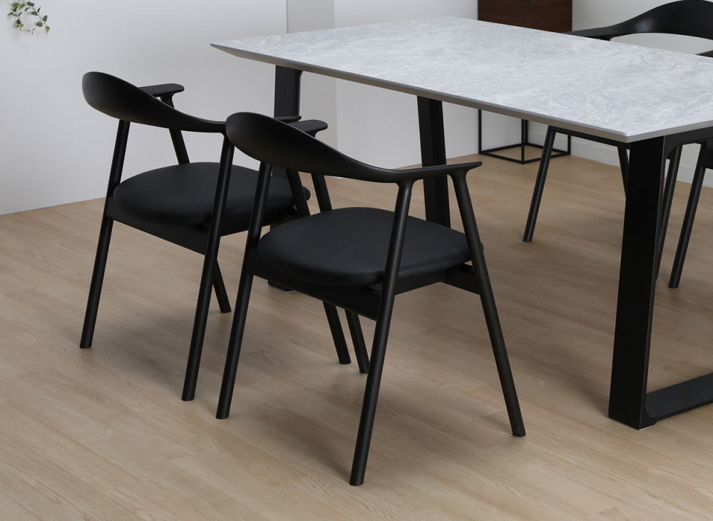 楽天市場】ダイニングチェア ロタ アームチェア 肘付き ラウンジ 椅子