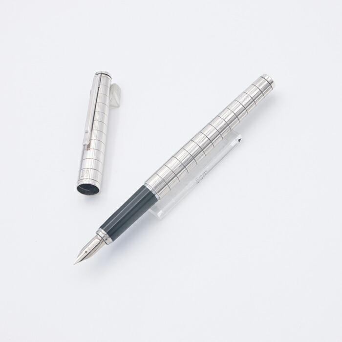 楽天市場】PLATINUM プラチナ 万年筆 リビエール 格子 シルバー