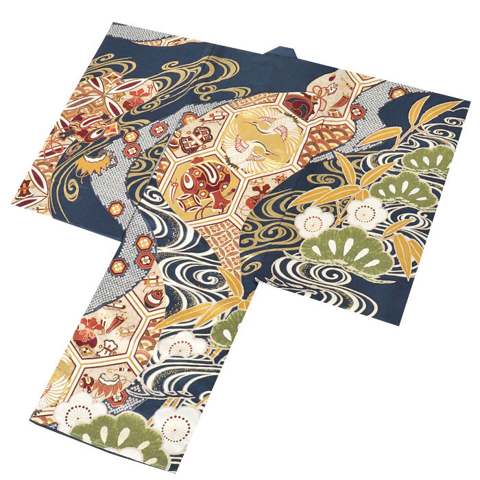 楽天市場】お宮参り 着物 男の子 絹100% 正絹初着 掛け着 産着 モダン