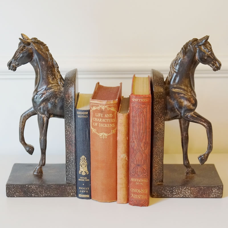 楽天市場】ブックエンド 馬 ホース 置物 おしゃれ 雑貨 インテリア