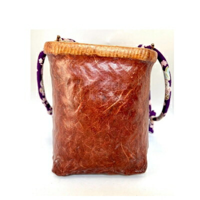 楽天市場】一閑張りかごバッグ 日本伝統工芸品 柿渋 手作り かばん