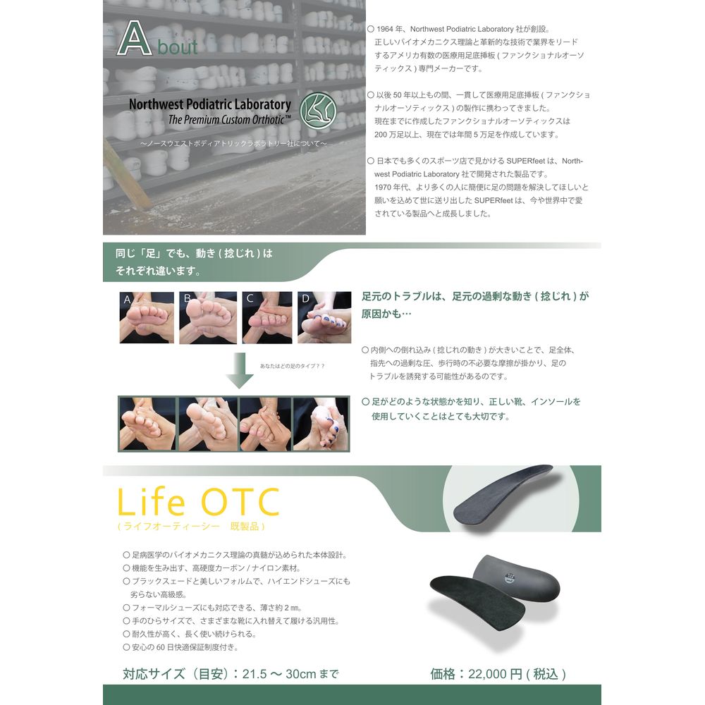 楽天市場】【全品10％OFFクーポン】『即日出荷』NWPL インソール Life