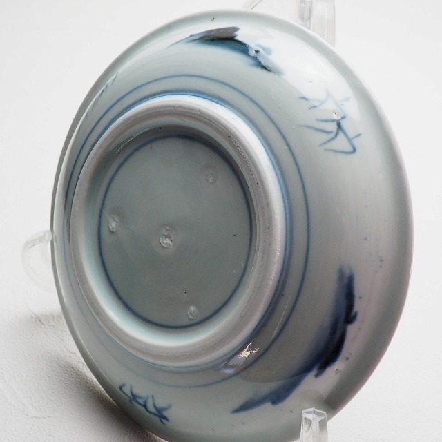 楽天市場】山水文様 船頭 鳥 七寸皿 0379江戸時代 伊万里 染付 手描き