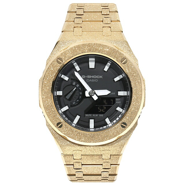 楽天市場】G-SHOCK GA2100 フロステッドゴールド メタルカスタム
