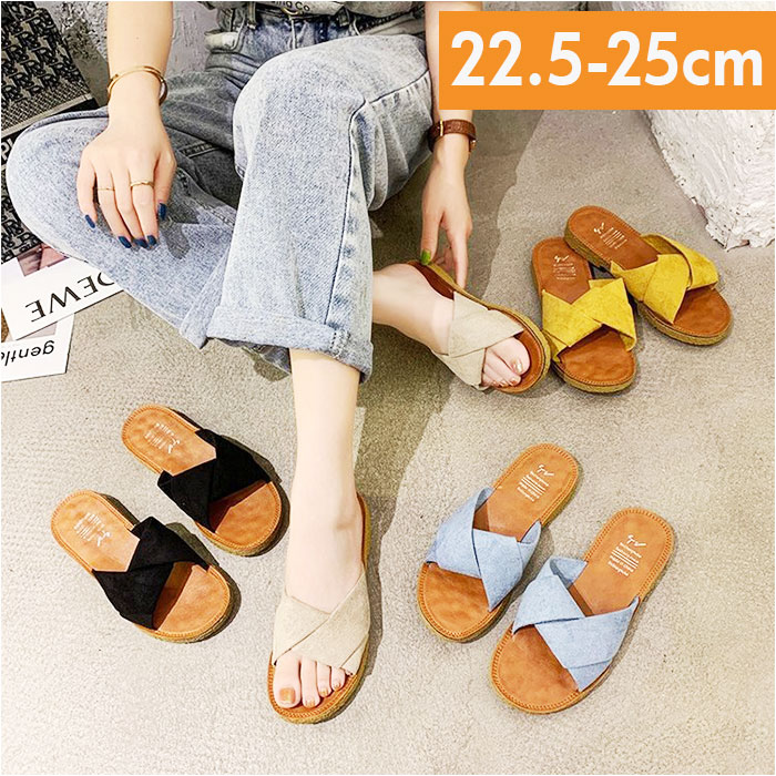 楽天市場】フラット サンダル レディース 定番 ストラップサンダル