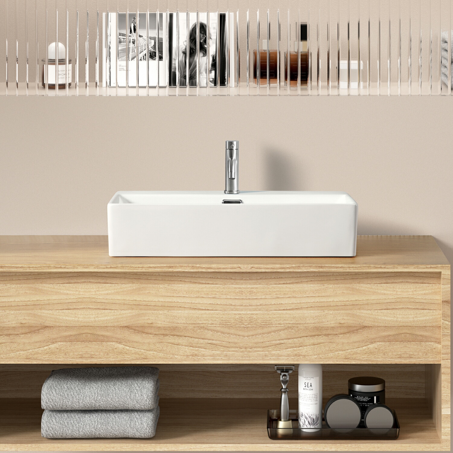 楽天市場】【4点商品セット】 洗面ボウル おしゃれ 洗面台 置き型 605