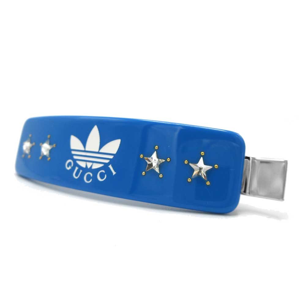 楽天市場】グッチ ヘアクリップ バレッタ adidas x GUCCI TREFOIL