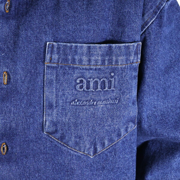 楽天市場】AMI PARIS アミ パリス Ami Denim Shirts デニムシャツ