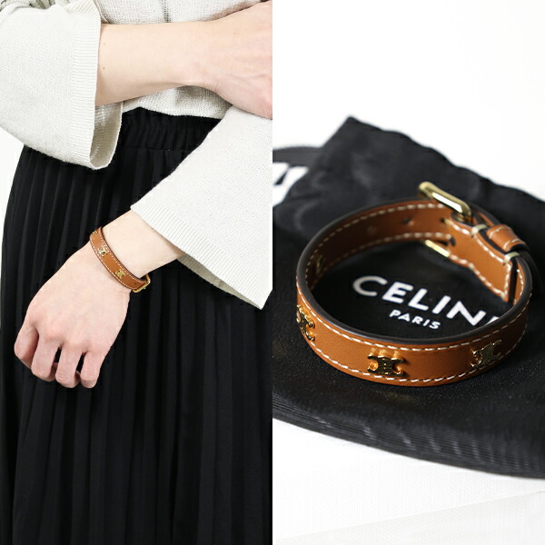 楽天市場】CELINE セリーヌ ブレスレット Les Cuirs Celine Braelet レ