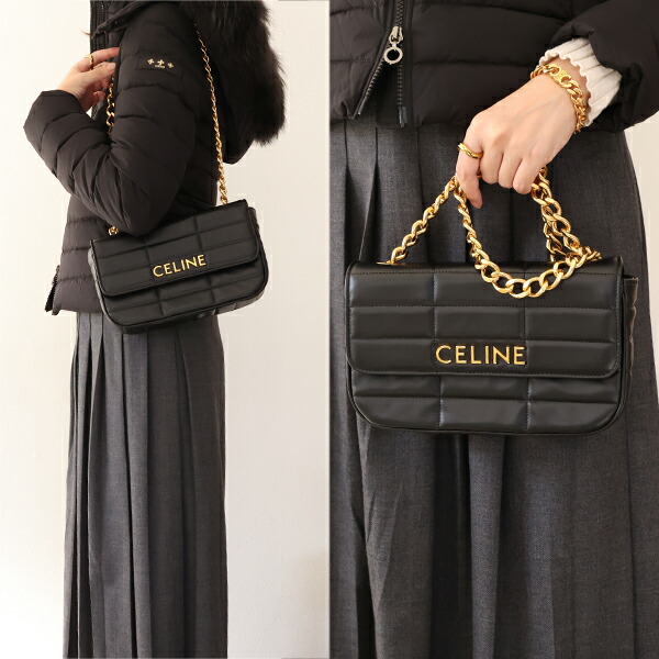 楽天市場】CELINE セリーヌ ショルダーバッグ Matelasse Monochrome