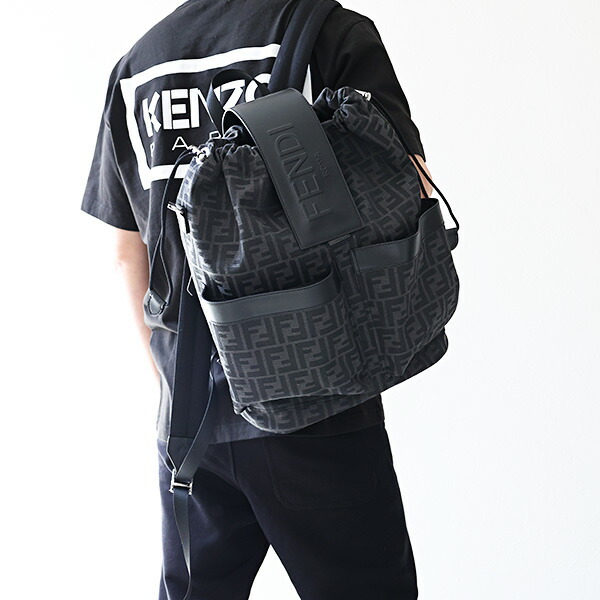 楽天市場】FENDI フェンディ FF Jacquard Fendi Strike Medium