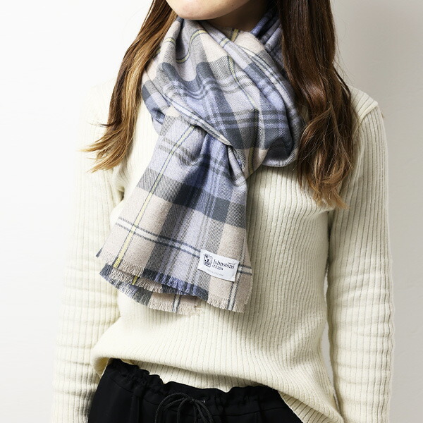 楽天市場】Johnstons ジョンストンズ MERINO WOOL TARTAN CHECK SCARF