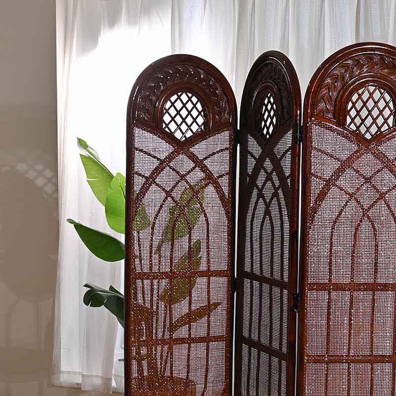楽天市場】アジアン家具 パーテーション 4連 間仕切り 衝立 スクリーン