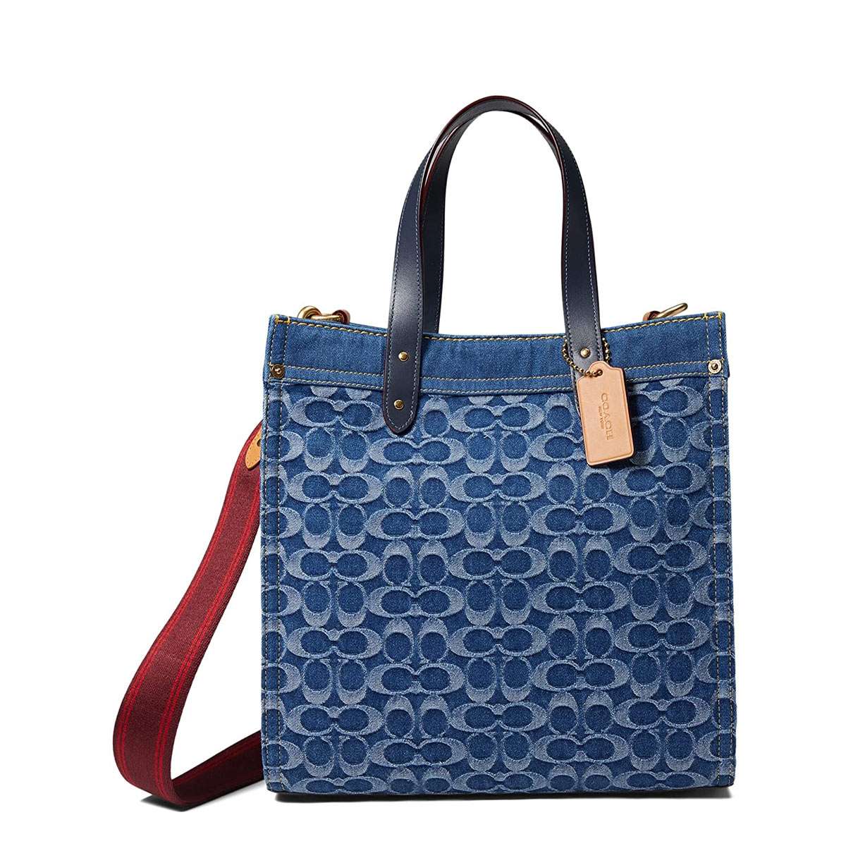 楽天市場】コーチ トート シグネチャー ショルダーバッグ デニム