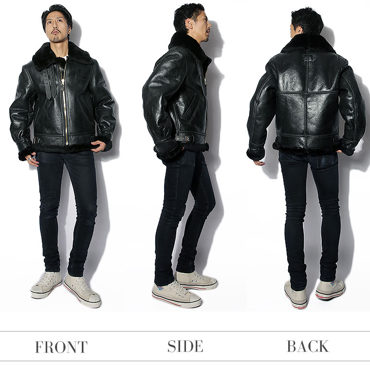 楽天市場】AVIREX アビレックス ムートンジャケット B-3 SHEEP SKIN
