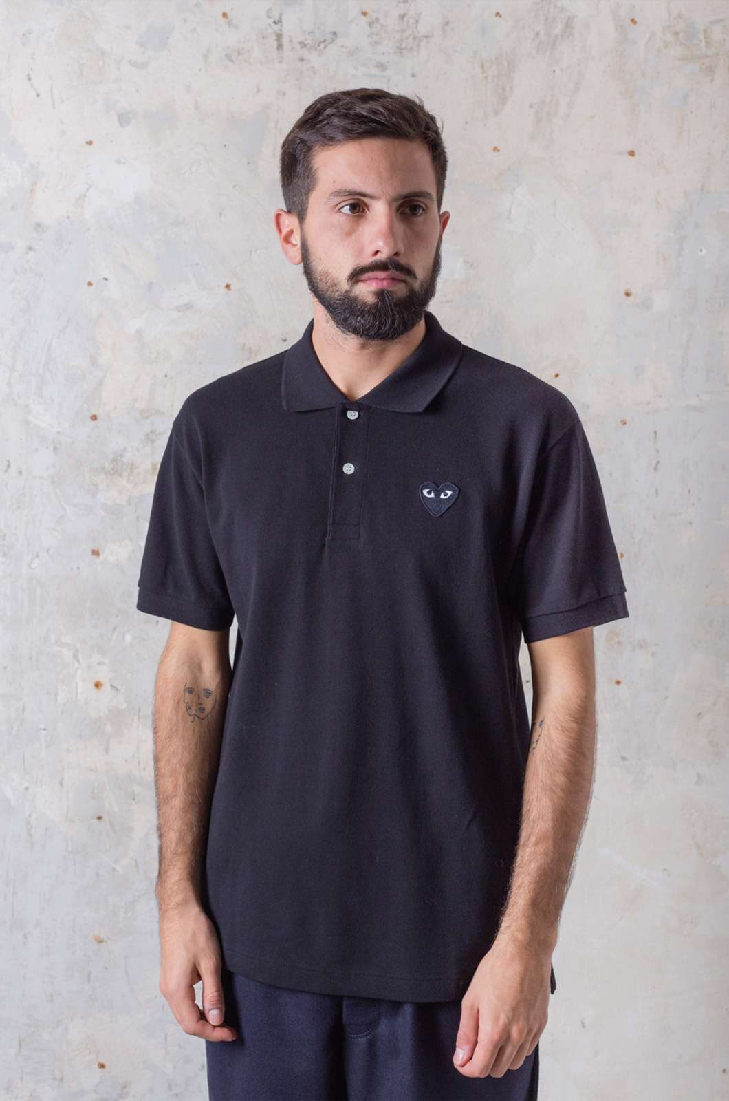 正規品】COMME des GARÇONS PLAY ネイビー ポロシャツ S 楽天市場