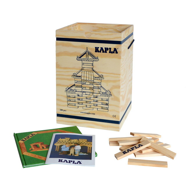 楽天市場】カプラ 積み木 KAPLA 280 初級 緑 アートブック付 魔法の板