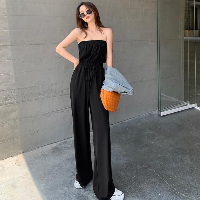 楽天市場】オールインワン サロペットパンツ コンビネゾン ベアトップ