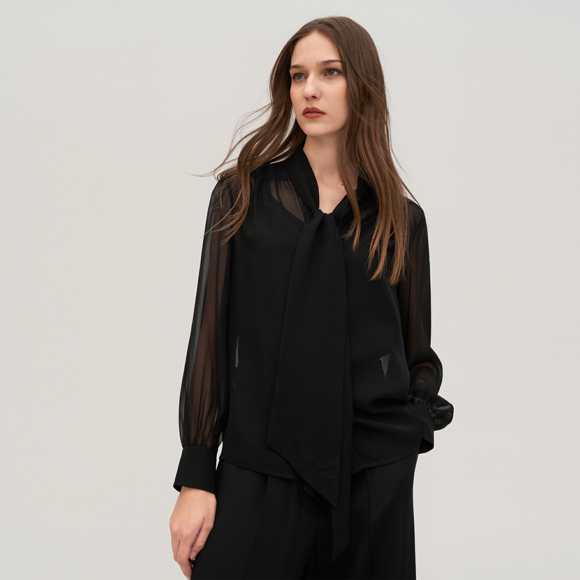 楽天市場】LILYSILK シルク ブラウス ボウタイ レディース シルク100