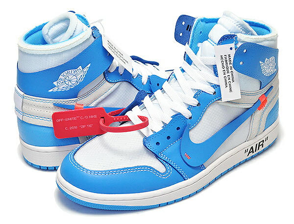 楽天市場】NIKE AIR JORDAN 1 x OFF-WHITE NRG white/dk powder blue