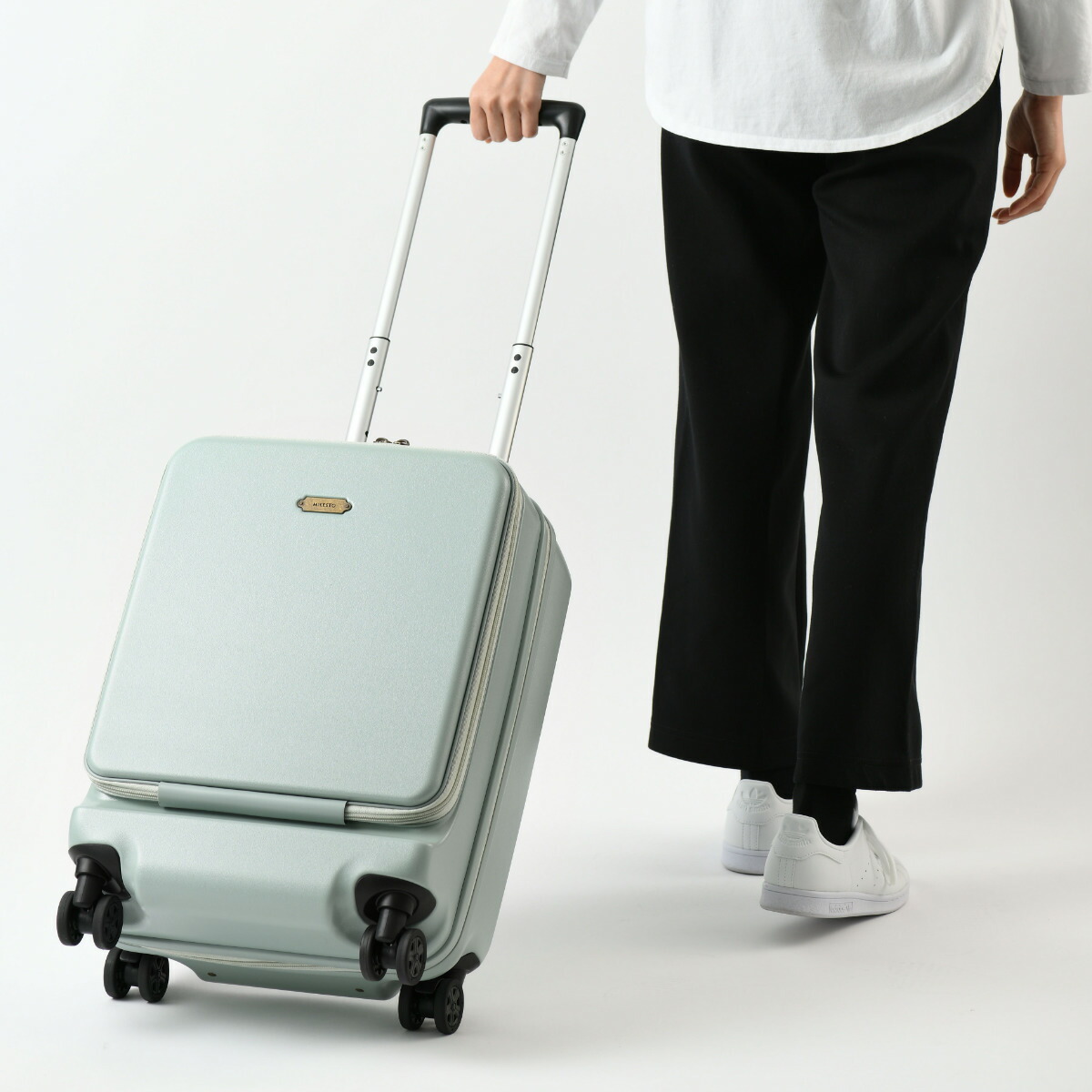 楽天市場】MILESTO キャリーケース キャビンサイズ フロントポケット